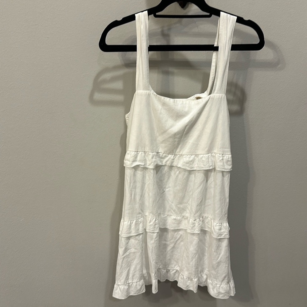 Show Me Your MuMu White Tiered Sundress